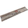 vidaXL Tappeto da Cucina Lavabile Grigio Cucinare 60x300 cm Velluto