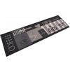 vidaXL Tappeto da Cucina Lavabile Nero caffè 45x150 cm Velluto