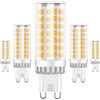 RANBOO G9 LED 9W equivalenti a 75W, Bianco Caldo 3000K 750LM, Non-Dimmerabile, AC 220-240V, 360 Gradi Angolo del Fascio, Mini Ceramica Lampadina, 5 Pezzi