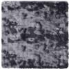 vidaXL Hoogpolig vloerkleed NAVARRA 120x120 cm polyester donkergrijs