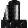 Home Tresor - Tappeto Zerbino Runner Passatoia in PVC colore Nero | Pavimentazione Gommata con Motivo a Bolle, Flessibile, Calpestabile e Ritagliabile | Misura (1 x 4 MT)
