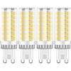 RANBOO Lampadina LED G9 9W Equivalente 50W-80W Lampada Alogena, 750LM, Bianco Freddo 6000K, 220-240V, Non Dimmerabile, Nessun Sfarfallio, Risparmio Energetico, per Lampadari, Plafoniere e Applique, 4 Pezzi