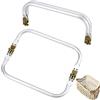 PH PandaHall 2pz Chiusura per Borsa Uncinetto 20.5cm Chiusura a Molla per Borse, Borsa a Forma di U Manico Interno Telaio Borse in Alluminio per Clutch Pochette Portamonete Uncinetto