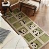 PEINIQULL Tappeto a forma di gatto, piccolo tappeto irregolare per camera da letto e bagno (40 x 120 cm) 1,3 x 3,9 ', divertente tappeto per animali domestici, decorazione a forma di gatto a forma di cane per