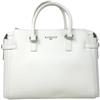 Gaelle Paris Borsa a Mano in Similpelle, 33 x 24,5 x 9 cm, Bianco, con Tracolla Regolabile