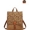 Generic Zaino da donna in sughero, stile bohémien, vintage, borsa a tracolla, borsa hobo, borsa da viaggio
