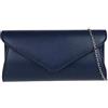 Girly Handbags Pochette da donna tinta unita, Marina Militare, Medium