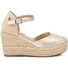 REFRESH - Sandali con zeppa Donna Oro - Scarpe comode e versatili - Moda casual - Modello 17278203 (Misurare 41)