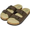 Embi Comfort Sandali Uomo Doppia Fibbia Vegan BioFlex Technology Made in Italy (Testa di Moro, Sistema Taglie Calzature EU, Adulto, Uomo, Numero, Media, 42)