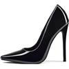 Zhabtuc Décolleté Donna Classiche Tacco 12 cm Punta Quadrata Chiusa Stiletto Slip-On Tacchi Alti Scarpe Comode Quotidiane Festa Lavoro