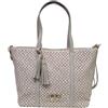 Laura Biagiotti Borsa Shopping Linea Baldwin, Traforata con Logo LB, Due manici e Tracolla Rimovibile Regolabile, Dimensioni 33x26,5x14 CM Art. LB26S-250-1 Colore Naturale