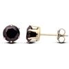 Old English Jewellers Orecchini a perno in oro giallo 9 kt con diamante solitario nero da 1,00 ct