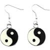 Miniblings Yin Yang orecchini Ying & Yang smaltati opposti Yoga - Gioielli fatto a mano ho Orecchini in argento