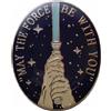 Star Wars Spilla smaltata May The Force Be With You, Blu, Taglia unica
