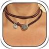 YANCHUN Boho Necklaces for Women Black Leather Necklaces Western Necklaces layered Boho Choker Necklace Western Jewelry Cowgirl Outfit for Women Girls, adjustable, Alluminio, Nessuna pietra preziosa