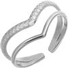 Positiva Jewelry Anello in argento da donna in acciaio inox 316L, misura regolabile, impermeabile e delicato sulla pelle, gioielli da donna con confezione regalo