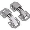TOOLSTAR - Cerniera per armadietti, 76,9 x 32,3 mm, per montaggio superficiale della cucina, cerniere a scomparsa, con viti (5 paia)