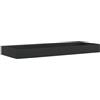 vidaXL Wastafel 120x46x11 cm gegoten mineraal/marmer matzwart