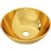 vidaXL Lavandino 28x10 cm in Ceramica Oro
