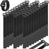 AIRUEEK Fascette a Strappo Riutilizzabili, 30 Pezzi Cinturini per Cavi con Fibbia in Plastica, 30cm x 20mm Fasce per Gestione Cavi in Nylon, Organizzatore Cinghie di Fissaggio Regolabili - Nero