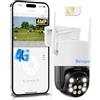 Bextgoo Telecamera con SIM 4G da Esterno, Monitoraggio Continuo 24/7