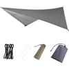 Azarxis Telo Impermeabile per Campeggio, Telo da Picnic Antiusura per Spiaggia e Mare, Tarp Ombreggiante Coperta per Parco e Giardino (#02 Grigio, 2,3 x 1,4 m)