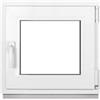 Framex Finestra per Cantina, Piccola Finestra, Bianca, Larghezza x Altezza: 60 x 55 cm (600 x 550 mm), Doppi Vetri (32 mm), Anta-Ribalta, Girevole DIN Destra - Premium