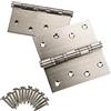 SOTECH 2 pezzi Cerniera per porta cerniera a vite in acciaio inox SS201 cuscinetto a sfera/portata 50 kg/spessore 2,0 mm / 100 x 100 mm