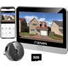 iTenen Microonde Radar Umano Corpo Rilevamento,Spioncino Digitale WiFi 2K con MicroSD da 32GB, Video Spioncino Senza Fili con Schermo a Colori da 4,3,Grandangolare 140°,5000mAh, WiFi 2.4 GHz,Microfono
