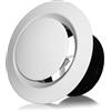 SIGANDG Copertura del Condotto di Ventilazione, Griglia Aerazione Regolabile, 75mm Copertura per Condotti di Ventilazione, ABS Valvola a Disco Bianca,Disponibile per il Montaggio a Soffitto o a Parete