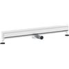 vidaXL Scarico Doccia da Parete Argento 100 cm Acciaio Inox 304