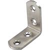 Annakideya Staffa angolare angolare in acciaio inox a forma di L, staffa di fissaggio per giunti di supporto, per mobili in legno, 40 x 40 x 3 mm, viti incluse confezione da 12