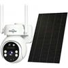 Hiseeu 3G/4G LTE Telecamera Solare Esterno da Senza Fili con Scheda SIM, 2K 3MP No WiFi Telecamera Esterno 100% Senza Fili, Visione Notturna a Colori, Rilevamento del Movimento PIR, Scheda SD 64 GB