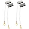 Generico 4 spazzole in elettrografite D252 6x12x25mm - for generatori e utensili elettrici