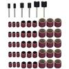 G SET CILINDRI TAMBURO GAMBO 3 mm X MINI TRAPANO + CARTA VETRATA 51 PEZZI -