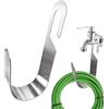 Cimown Porta Tubo da Giardino, Supporto per Tubi, Dimensioni Massime 5 kg | Anello di Sospensione a Forma di U Rovesciata, Resistente alla Ruggine e alla Corrosione, per Sospensione su Rubinetto