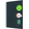SIGEL Quaderno Quicknote A5 copertina morbida | SN420, fogli bianchi, 200 pagine, carta riciclata 80 g/m², FSC, blu scuro/grigio