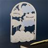 Hallmark Hall & Co Premium 3D & Pop Up Special Delivery Design - Biglietto d'auguri per nascita, bambina, ragazzo, nascita del bambino, ricordo, bianco