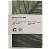 Miquelrius - Taccuino con copertina riciclata e dorso in tessuto, formato mm, 56 pagine lisce da 80 g/m2, motivo: 104 x 150 mm Foglia