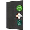 Sigel SN310 Taccuino Quicknote - A5 - puntinato - copertina flessibile - nero/antracite - 200 p. - certificazione FSC
