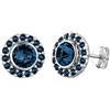 Elli Orecchini da donna Royal con cristalli in argento sterling 925