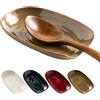 CQHK 1 pezzo poggia mestolo cucina in ceramica - Poggiamestolo da appoggio per piano cottura e piano di lavoro, porta mestoli da cucina per cucchiai, spatole e pinze, lavabile in lavastoviglie, marrone