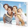 lalago 15 x 20 cm Portafoto da Tavolo, Cornice Magnetica in Acrilico, Magnetica Trasparente Cornice, Portafoto Senza Cornice Bifacciale Display per Esporre Foto, Cartoline, Biglietti, Francobolli