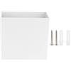 MMABEUTF Lampada da parete a LED 7W Lampada quadrata per interni Camera da letto Corridoio Portico Balcone Decorazione (Luce bianca calda come una conchiglia)