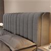 TLMQYXZE Copritestata Letto Copertura Cotone E Lino/Copri Testiere Letto Matrimoniale Imbottito ,Elasticizzato Morbido Tessuto Universale,per Testiera Letto Ferro Battuto/Legno/Pelle(Dark gray,210x60cm)