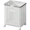 Generic Cesto portabiancheria con ruote, pieghevole, grande cesto portabiancheria su ruote, cestino portatile per vestiti sporchi per casa, armadio, dormitorio, bagno, lavanderia