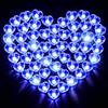 VEEKAY 120 Pezzi Mini Lampada a LED, Palloncini Luci, Rotondo Lanterne di Carta, Colorate per Matrimonio Compleanno Halloween Festa di Natale Capodanno Decorazione