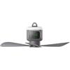Sawhamale Ventilatori da soffitto con lampade e telecomando Ventilatore da soffitto portatile ricaricabile Silenzioso 4 velocità 3 impostazioni timer Ventilatore da soffitto da campeggio per campeggio