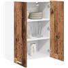 vidaXL Armadio pensile Legno vecchio 60 x 31 x 80 cm Legno multistrato, Armadio da cucina moderno, design rettangolare, ampio spazio, materiali resistenti, stile contemporaneo, per l'organizzazione in