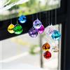 HDCRYSTALGIFTS 15 prismi a sfera di cristallo da 30 mm, fatti a mano, Feng Shui, sfaccettati, decorazione arcobaleno (multicolore)